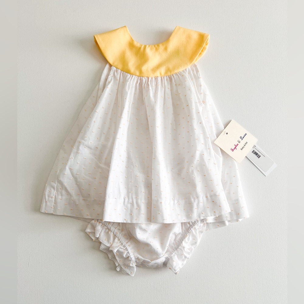 Sophie & Lucas Swiss Dot Bloomer Set